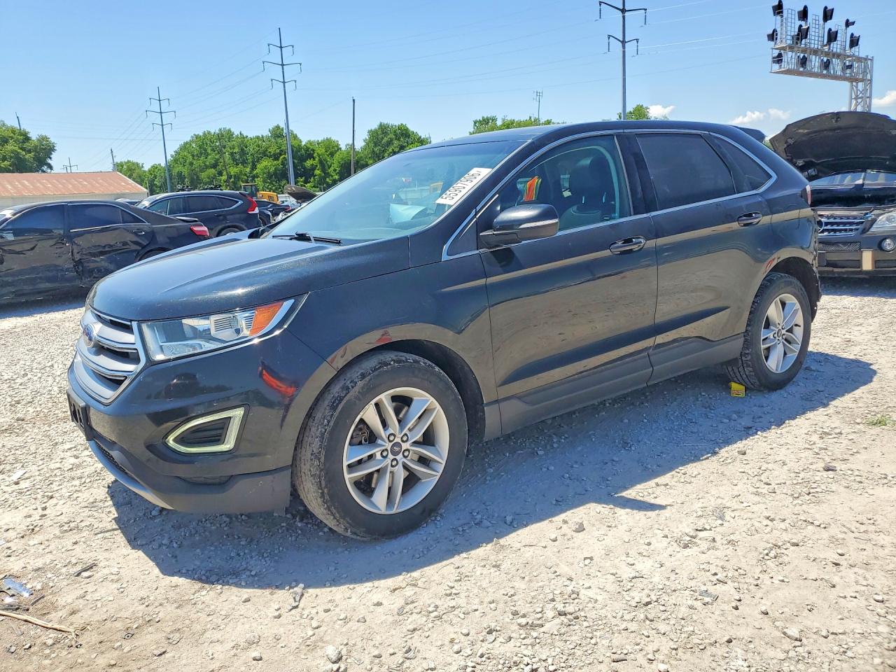 2015 Ford Edge SEL, VIN 2FMTK4J92FBB66051 — Rear end