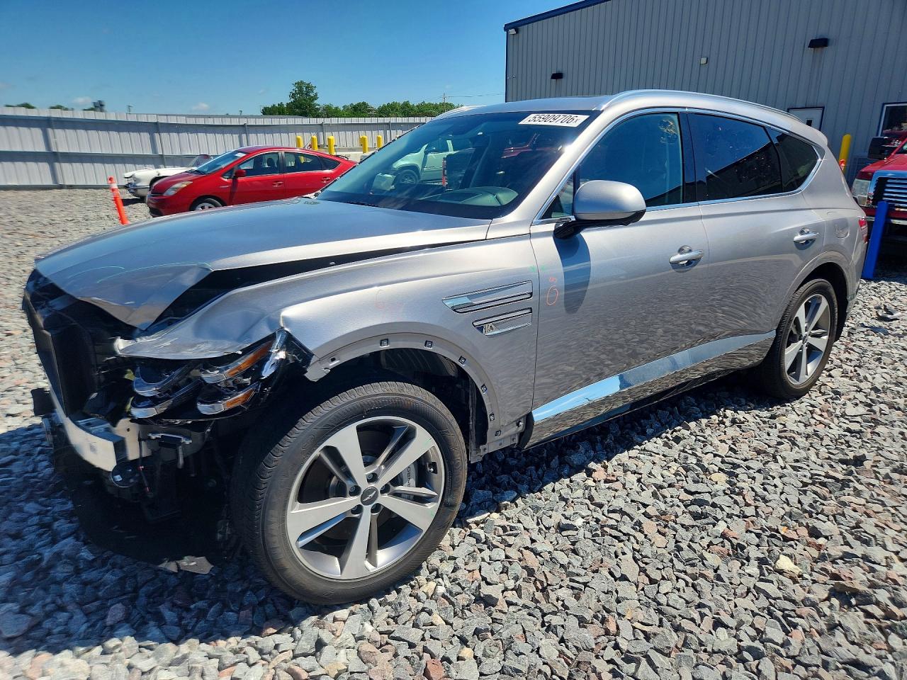 2021 Genesis GV80, VIN KMUHCESC7MU051831 — Front end