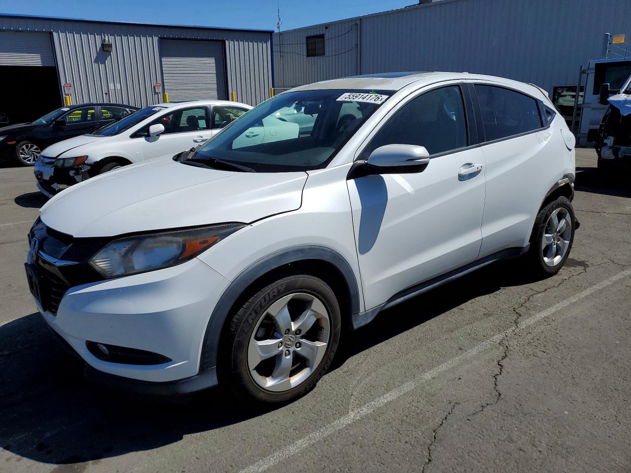 2016 Honda HR-V EX, VIN 3CZRU5H58GM734332 — Rear end