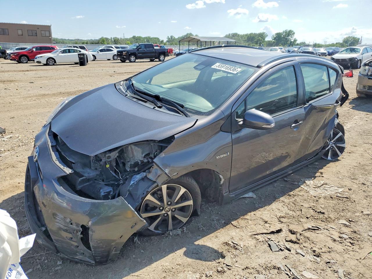 2018 Toyota Prius One, VIN JTDKDTB36J1614536 — Front end