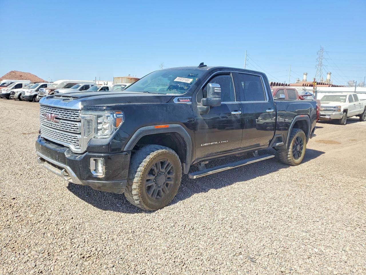 2022 GMC Sierra 2500HD Denali, VIN 1GT49REY2NF124723 — Vandalism