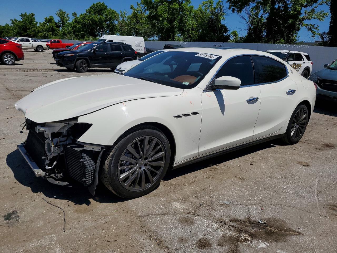 2018 Maserati Ghibli S Q4, VIN ZAM57YTAXJ1299895 — Перед