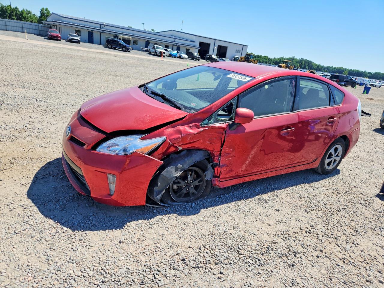 2013 Toyota Prius Two, VIN JTDKN3DU8D0348997 — Front end