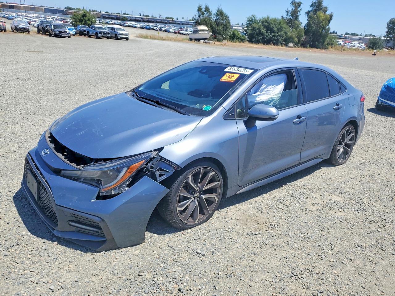 2021 Toyota Corolla SE, VIN JTDP4MCE7MJ058012 — Front end