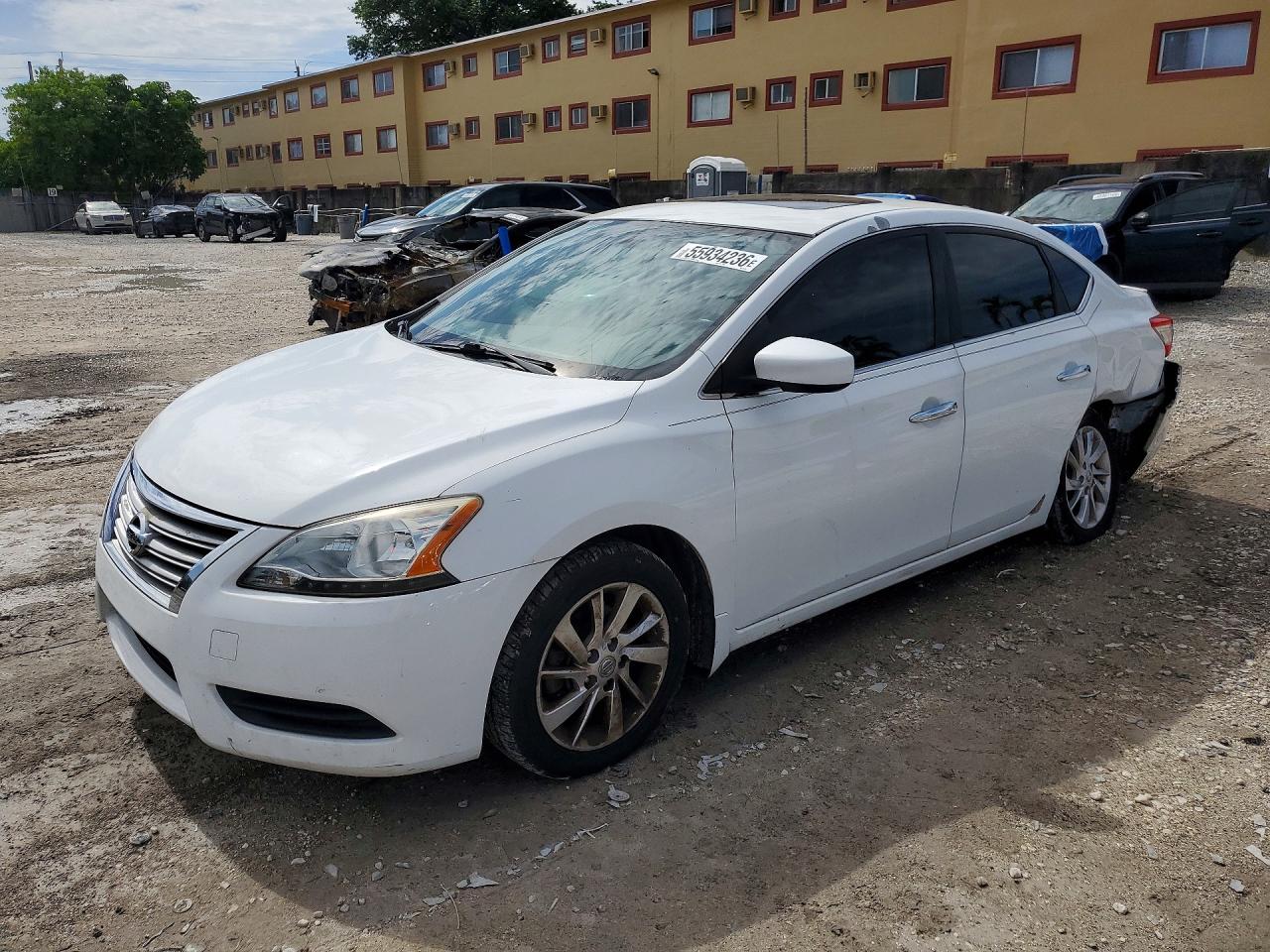 2015 Nissan Sentra SR, VIN 3N1AB7AP7FY263767 — Rear end