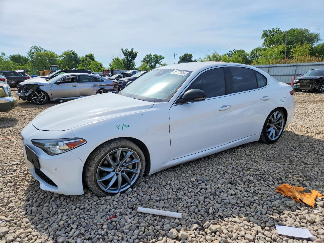 2018 Alfa Romeo Giulia, VIN ZARFAEBN7J7565292 — Vandalism