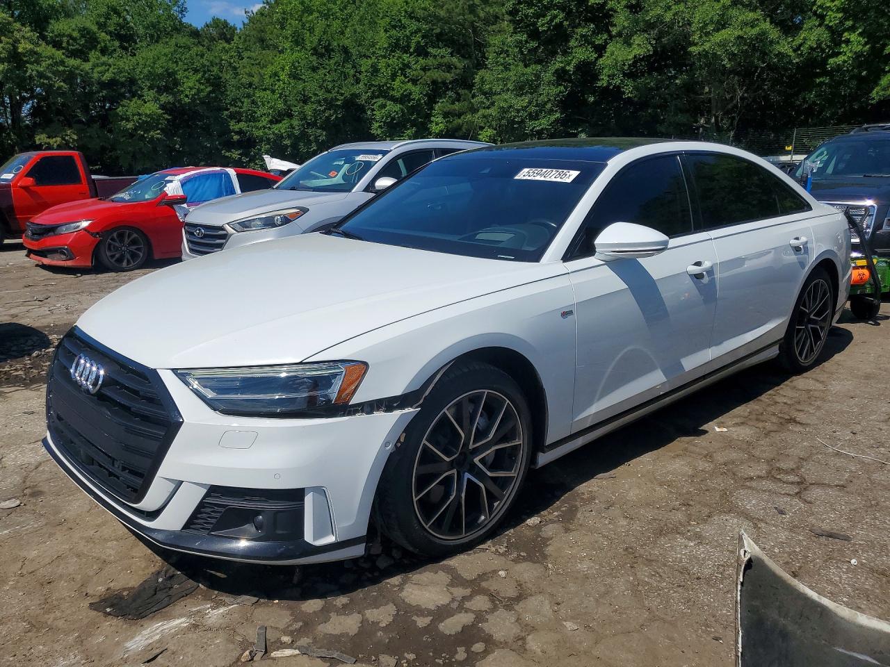 2021 Audi A8, VIN WAU8DAF89MN021980 — Front end