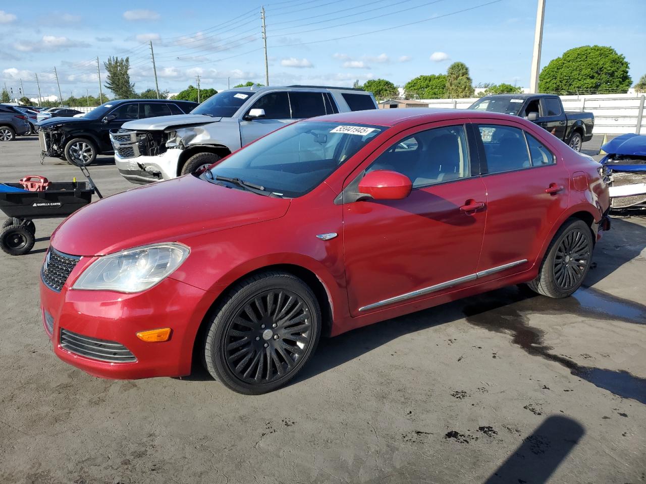 2012 Suzuki Kizashi SE, VIN JS2RE9A30C6100483 — Rear end
