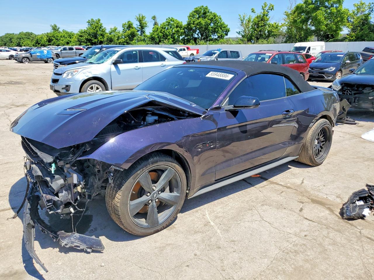 2022 Ford Mustang GT Premium, VIN 1FATP8FFXN5136946 — Front end