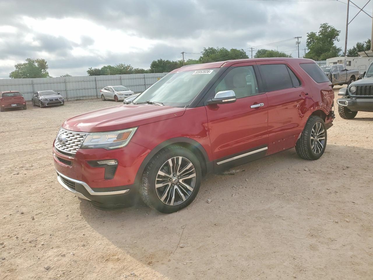 2019 Ford Explorer Platinum, VIN 1FM5K8HTXKGA64856 — Rear end