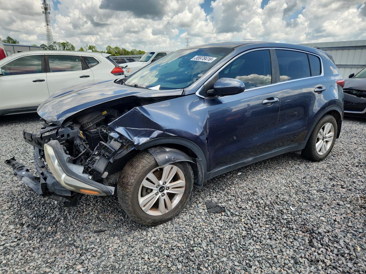 2019 Kia Sportage LX, VIN KNDPM3AC2K7543213 — Перед