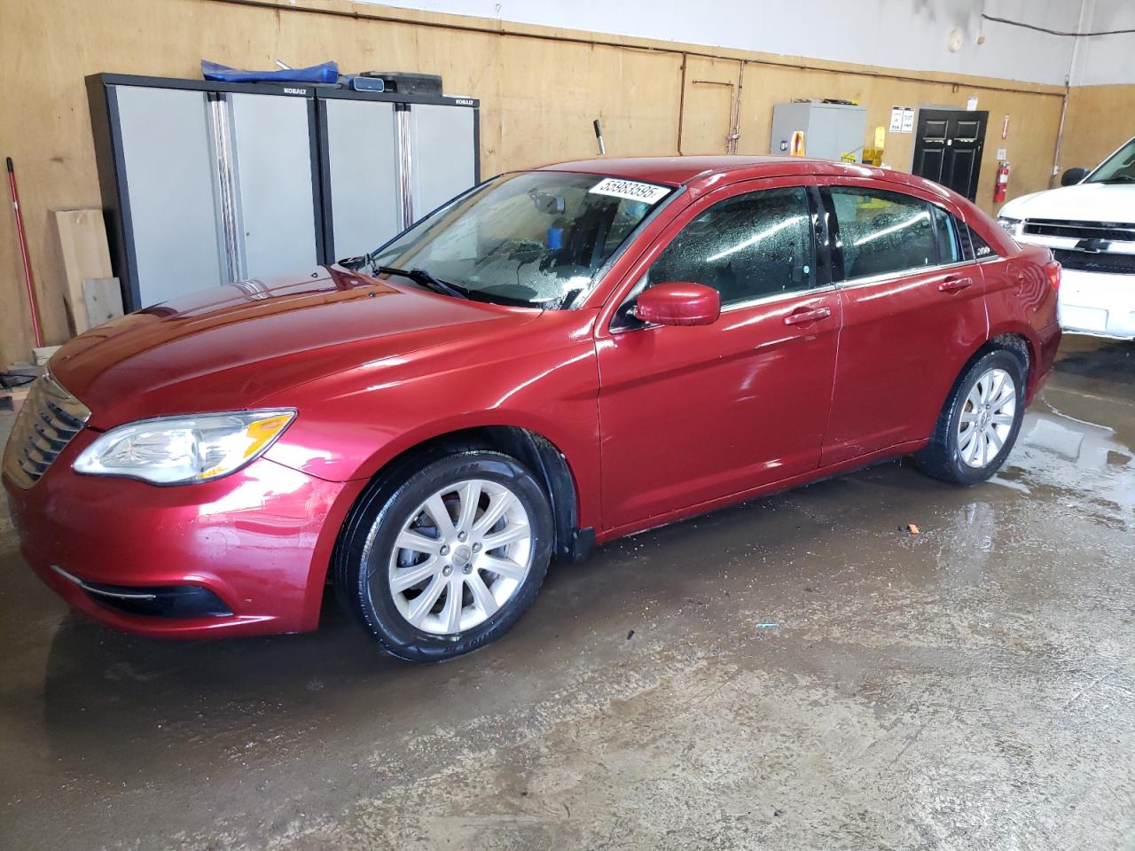 2013 Chrysler 200 Touring, VIN 1C3CCBBB3DN654454 — Engine fire