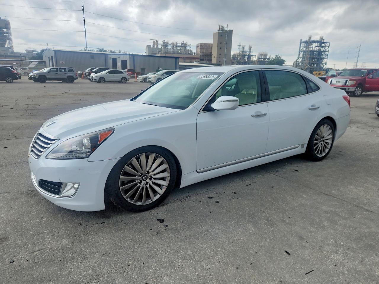 2014 Hyundai Equus Signature, VIN KMHGH4JH9EU082969 — Rear end
