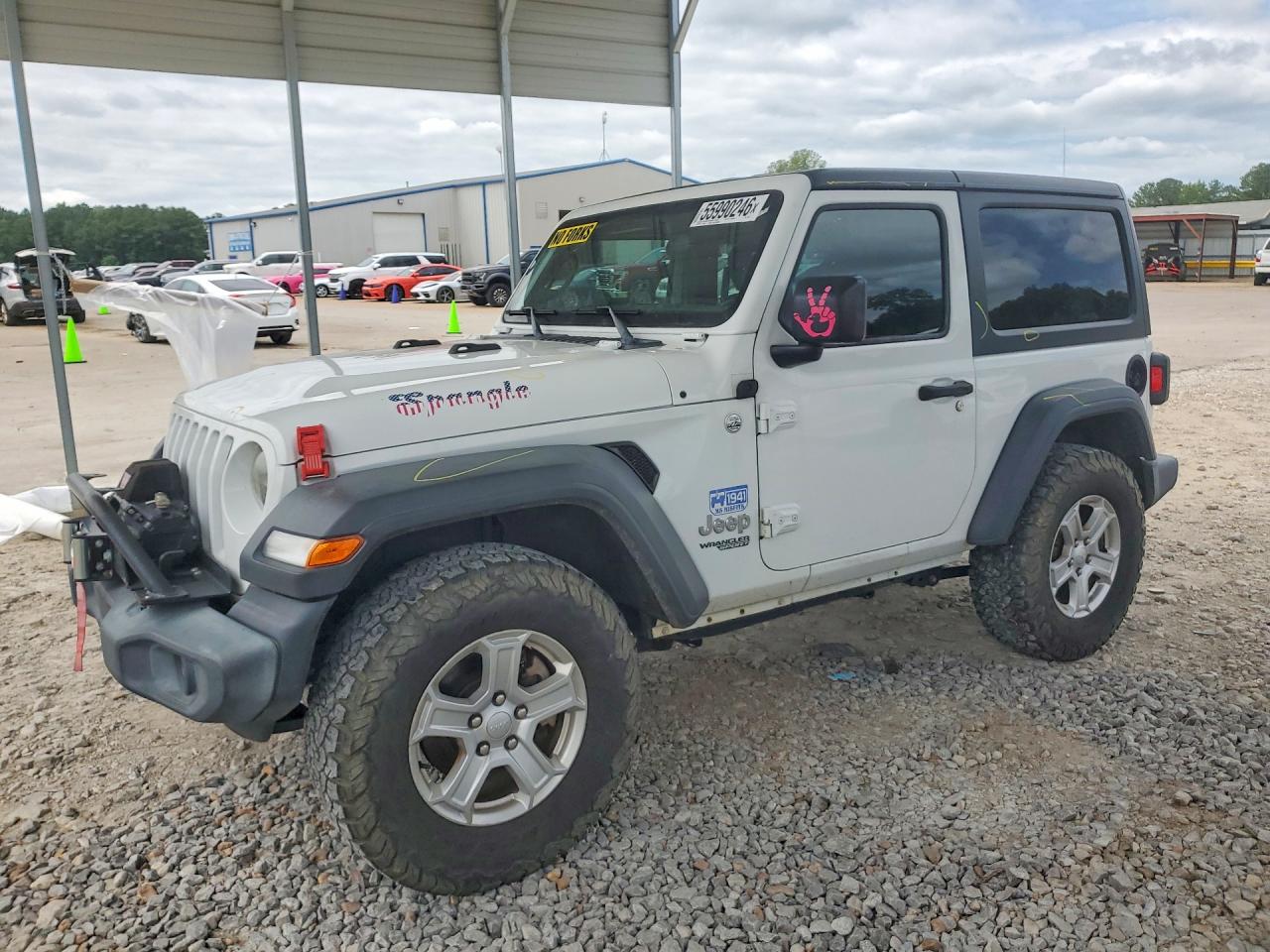 2019 Jeep Wrangler Sport, VIN 1C4GJXAG7KW516470 — Water / flood