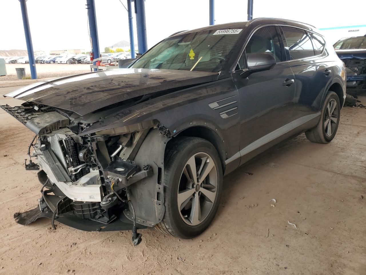 2021 Genesis GV80, VIN KMUHB4SB1MU036701 — Auction photo