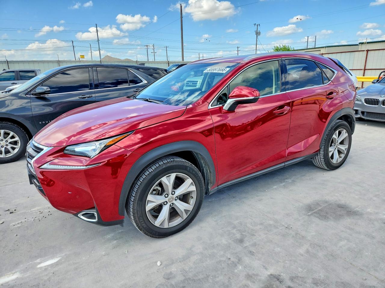 2017 Lexus NX 200t, VIN JTJYARBZ4H2063258 — Rear end