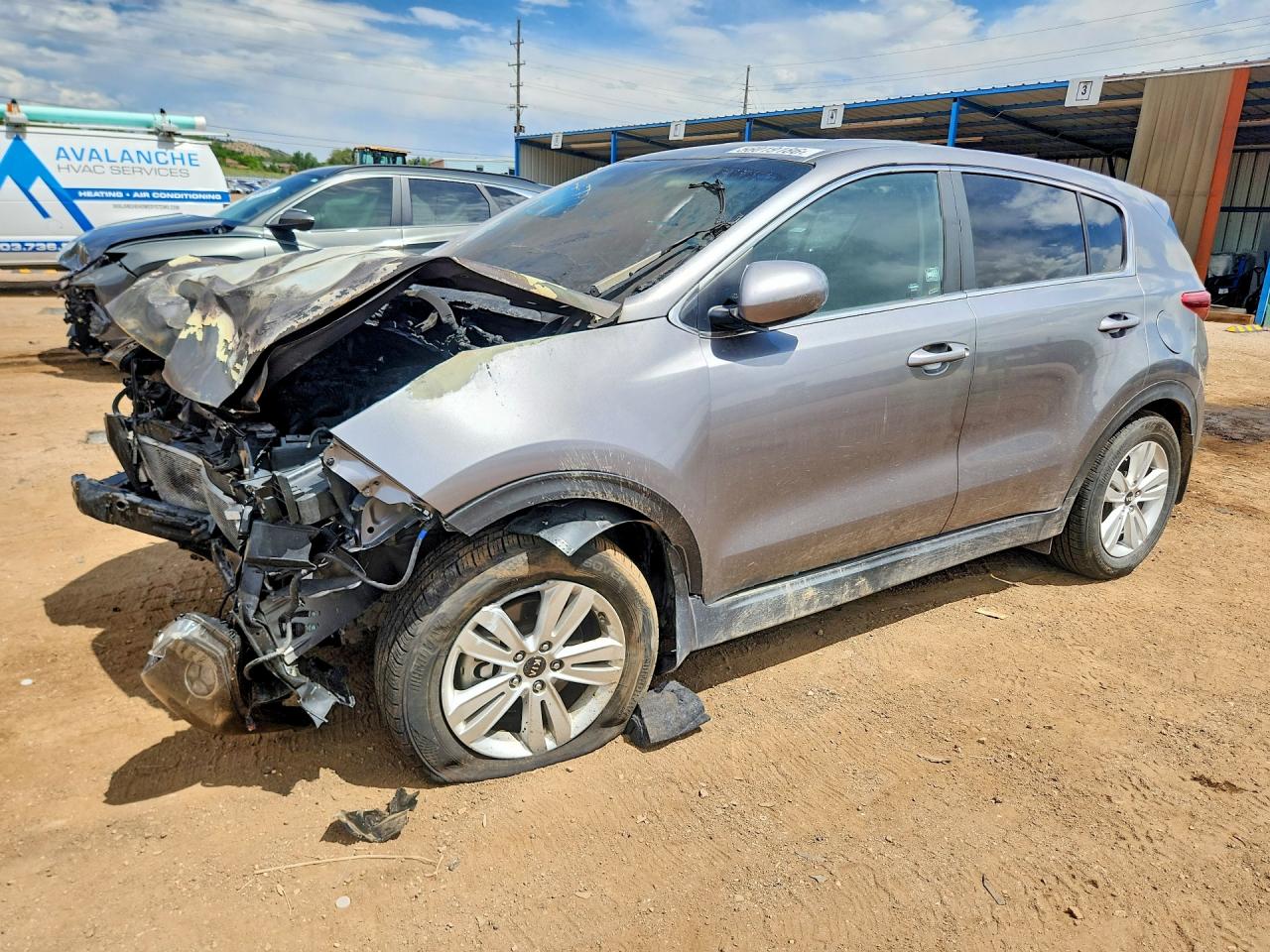 2017 Kia Sportage LX, VIN KNDPM3AC0H7185392 — Burn