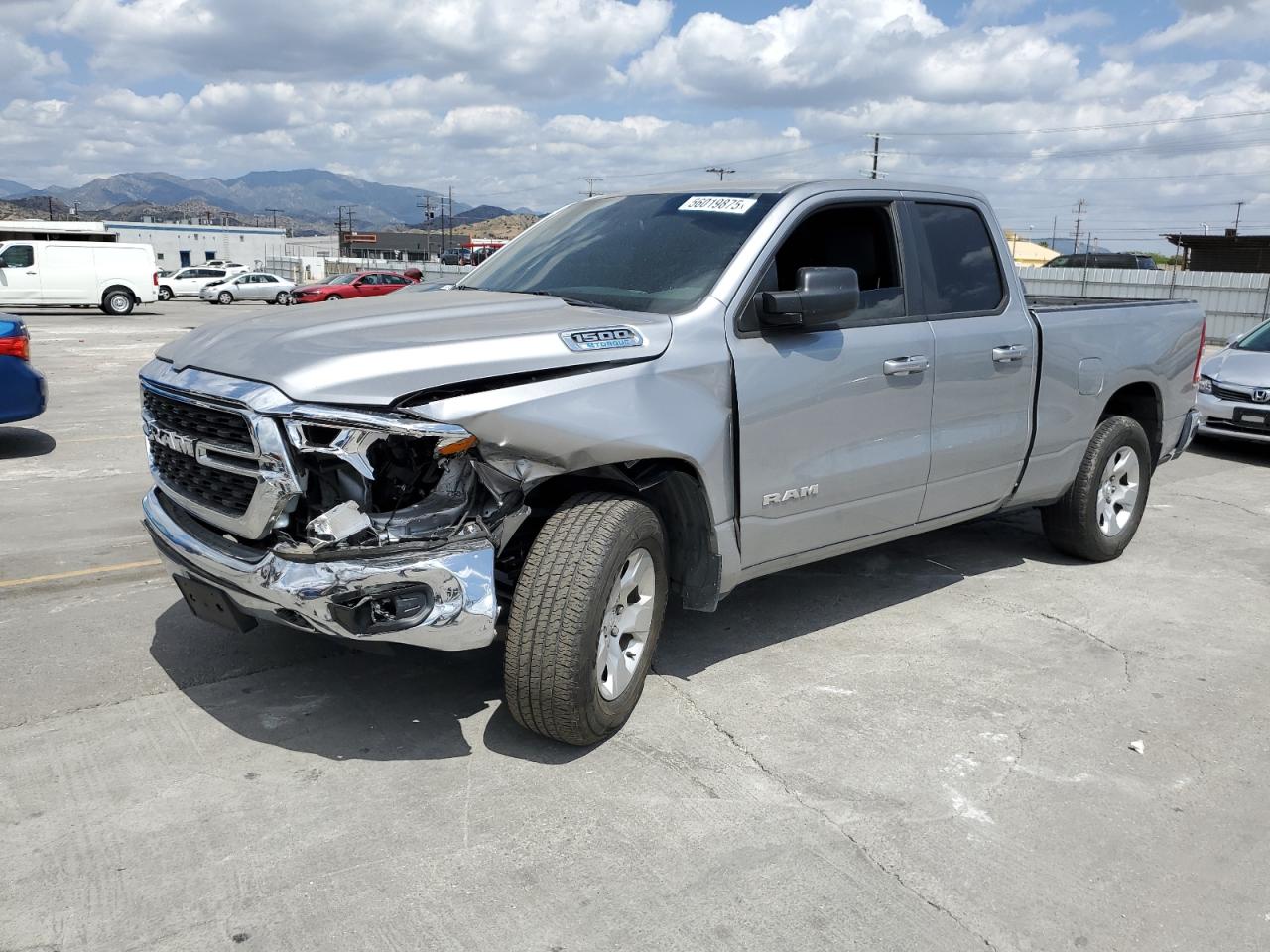 2022 Ram 1500 Lone Star, VIN 1C6RREBG0NN230966 — Повреждение рамы