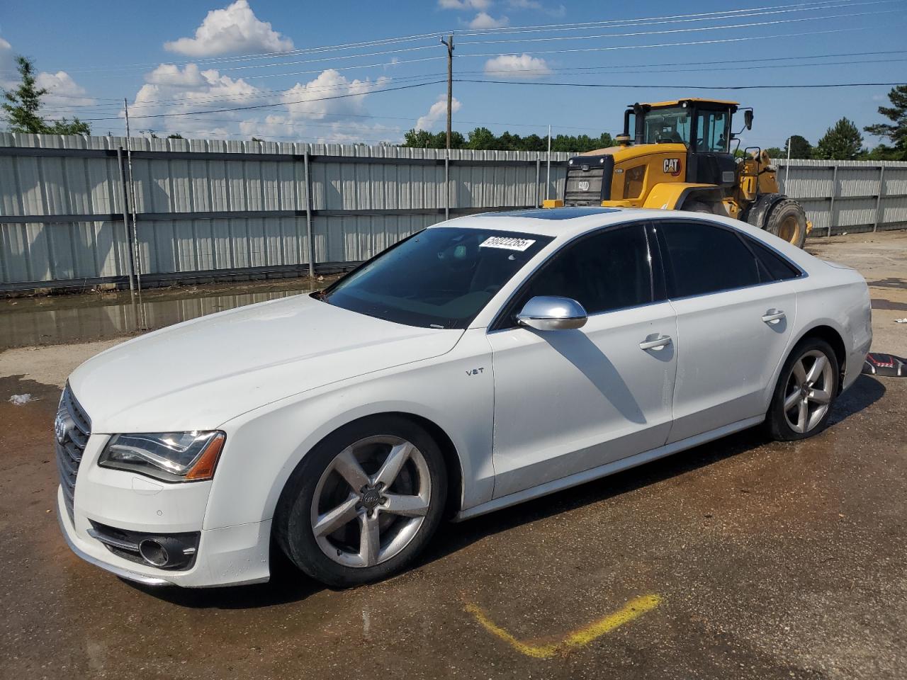 2014 Audi S8, VIN WAUD2AFD2EN003954 — Engine fire
