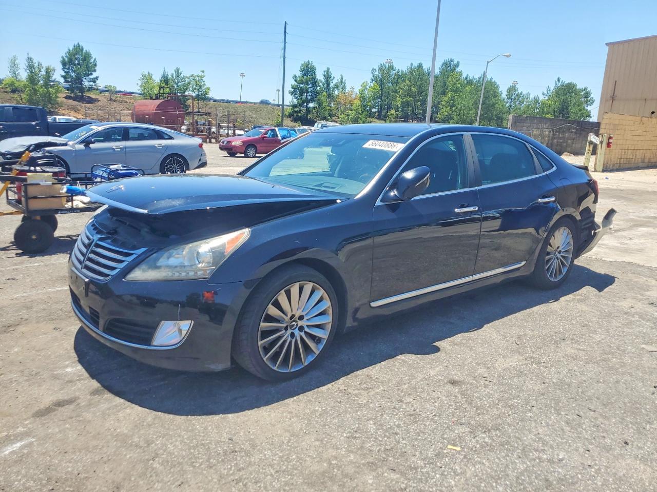 2014 Hyundai Equus Signature, VIN KMHGH4JH8EU085071 — Rear end