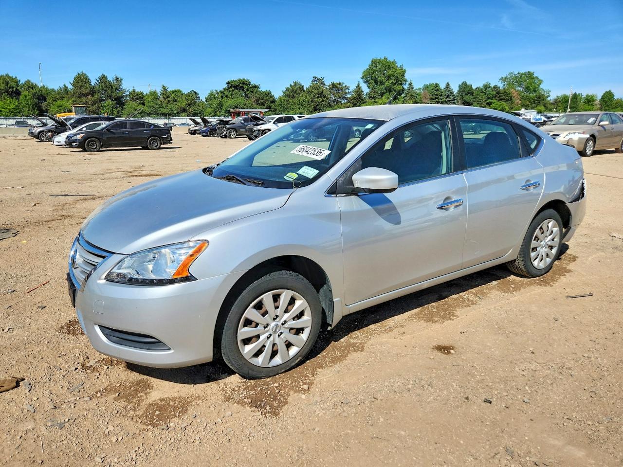 2015 Nissan Sentra SV, VIN 3N1AB7AP4FY311371 — Rear end