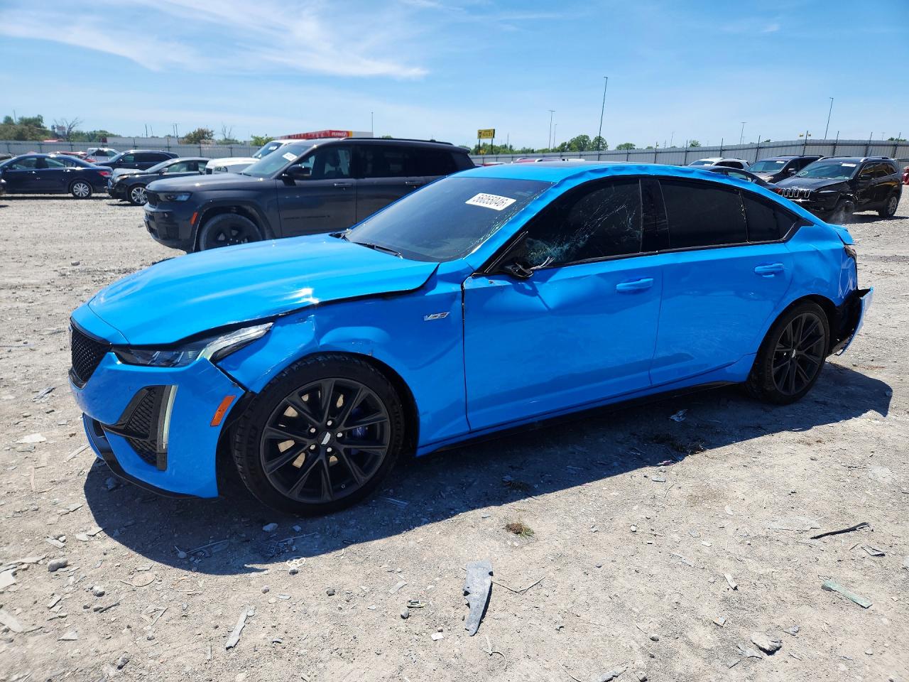2023 Cadillac CT5-V, VIN 1G6DR5RW3P0135028 — Side