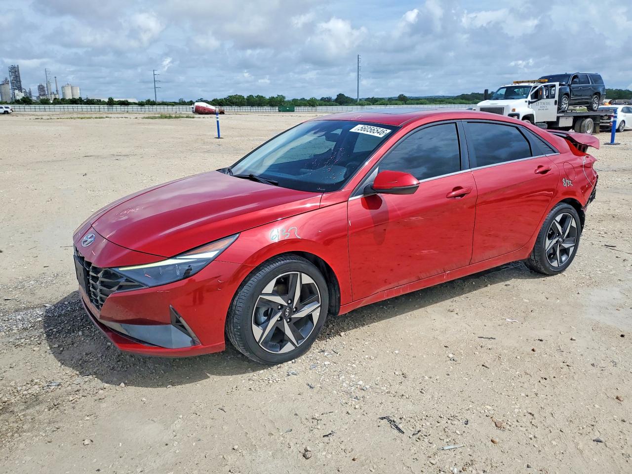 2022 Hyundai Elantra Limited, VIN KMHLN4AJ4NU030675 — Rear end