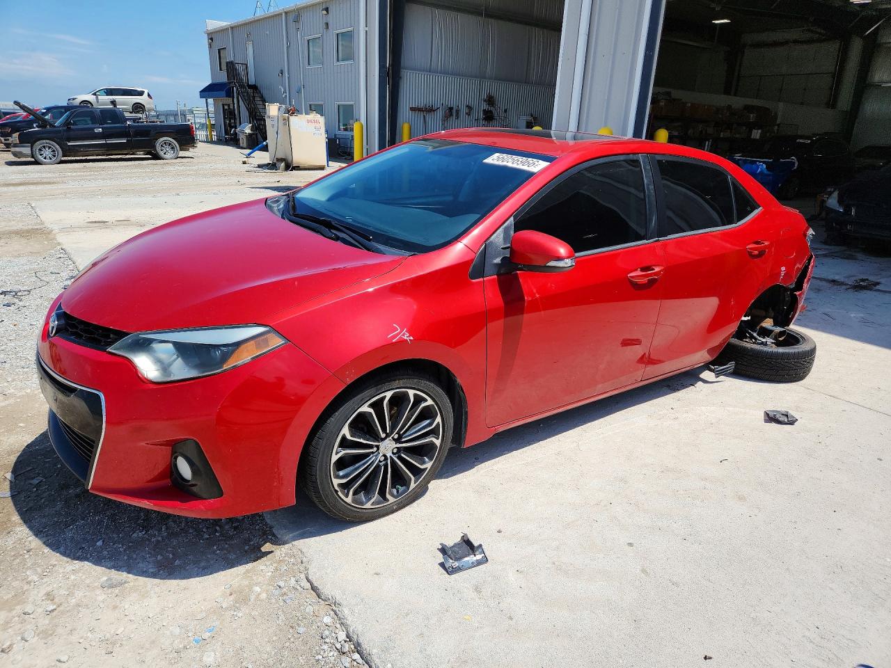 2014 Toyota Corolla S Plus, VIN 5YFBURHE0EP046202 — Rear end