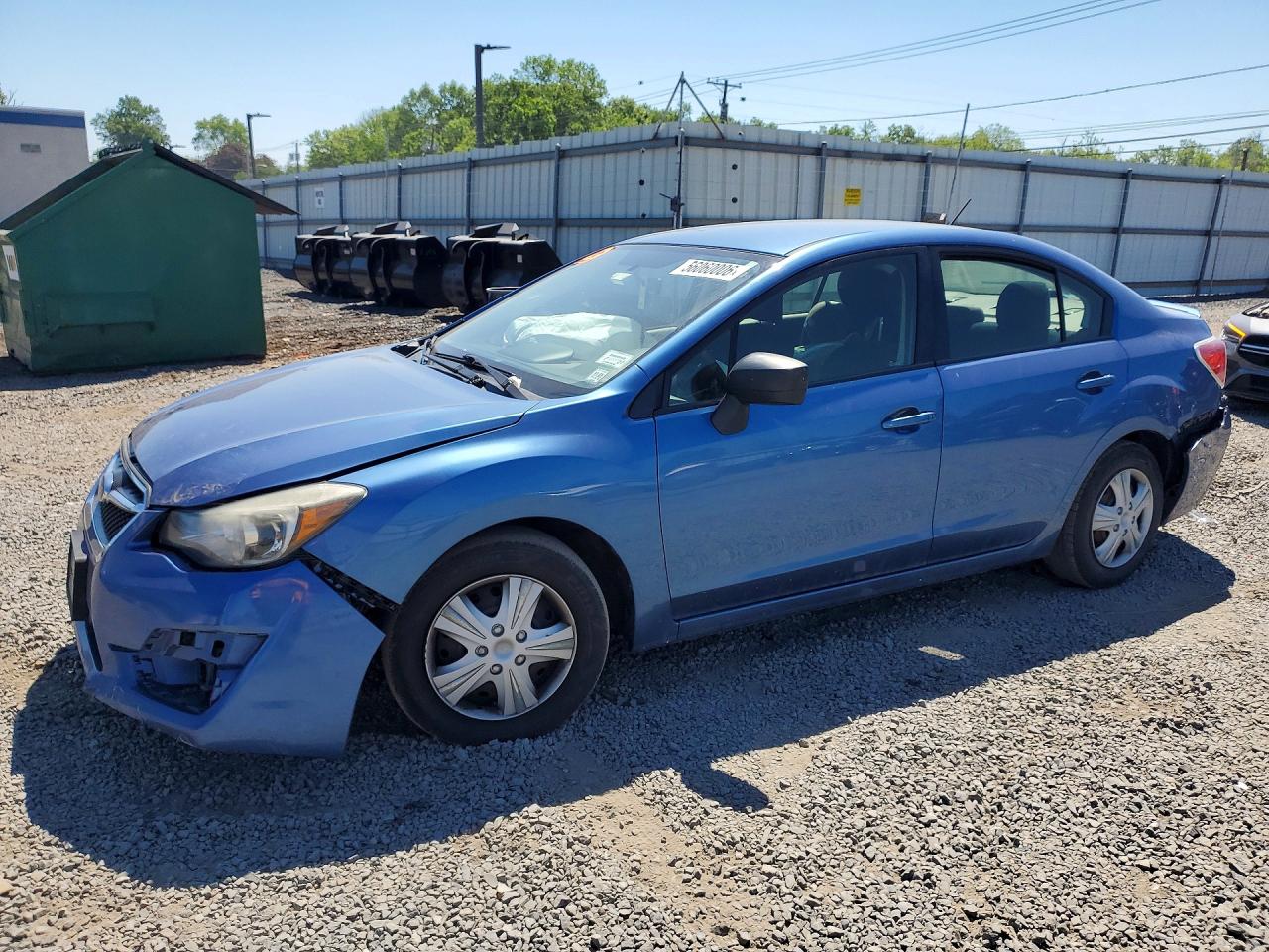 2016 Subaru Impreza, VIN JF1GJAA65GH005099 — Зад