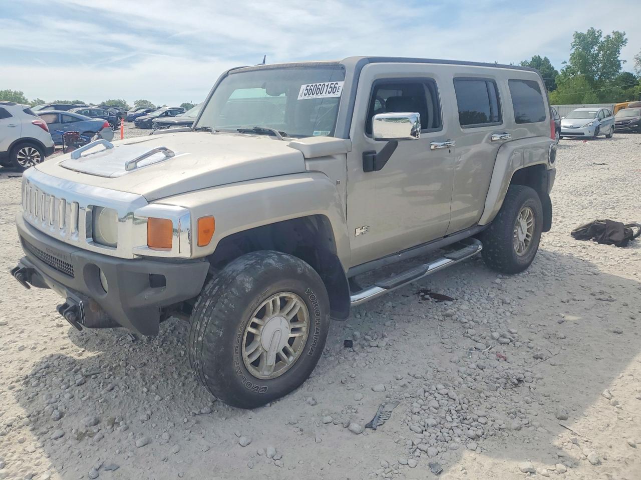 2007 Hummer H3 SUV, VIN 5GTDN13E778234768 — Front end