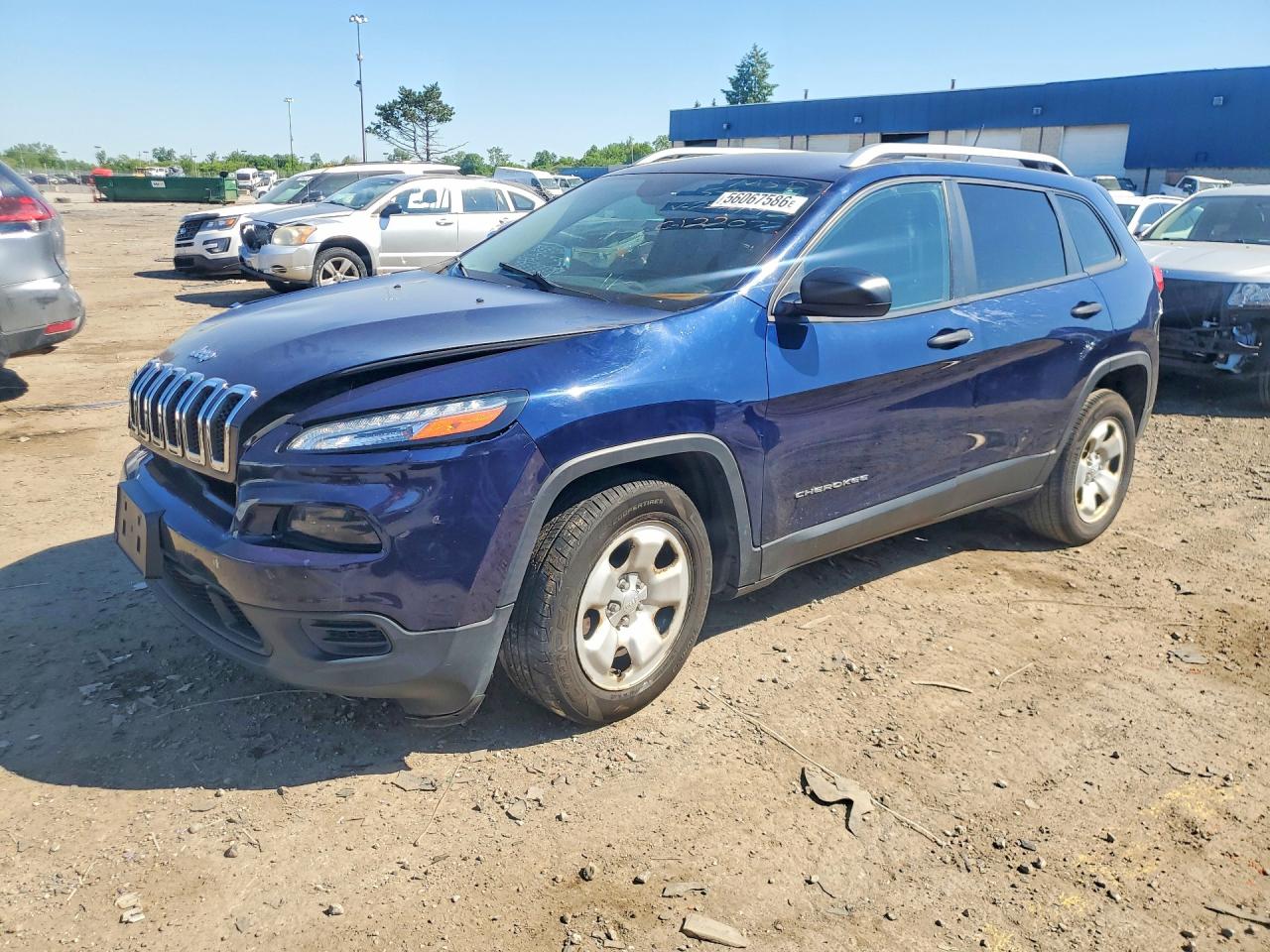 2015 Jeep Cherokee Sport, VIN 1C4PJLAB0FW737492 — Перед