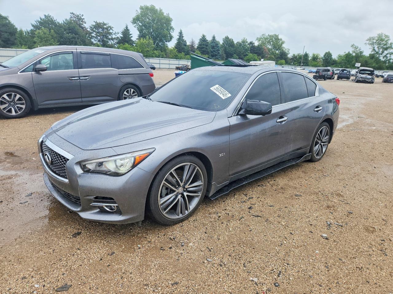 2017 Infiniti Q50 Signature Edition, VIN JN1EV7AR4HM833465 — Front end