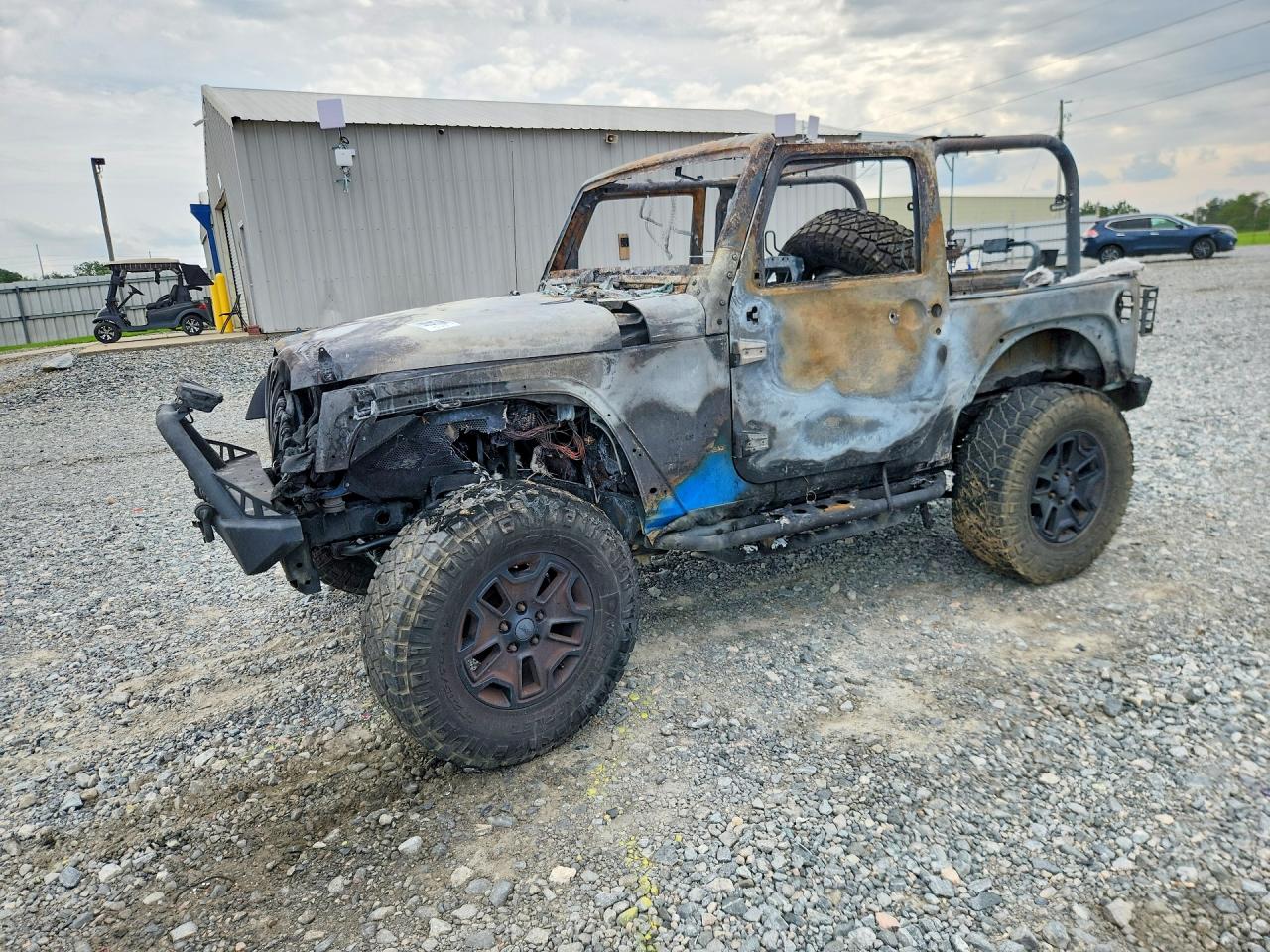 2012 Jeep Wrangler Sport, VIN 1C4AJWAG0CL153786 — Burn