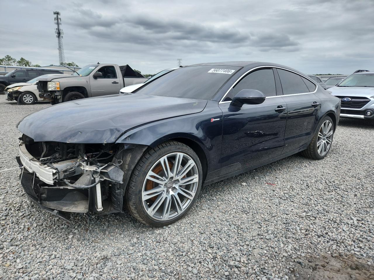 2013 Audi A7 Premium Plus, VIN WAUYGAFC2DN018933 — Перед