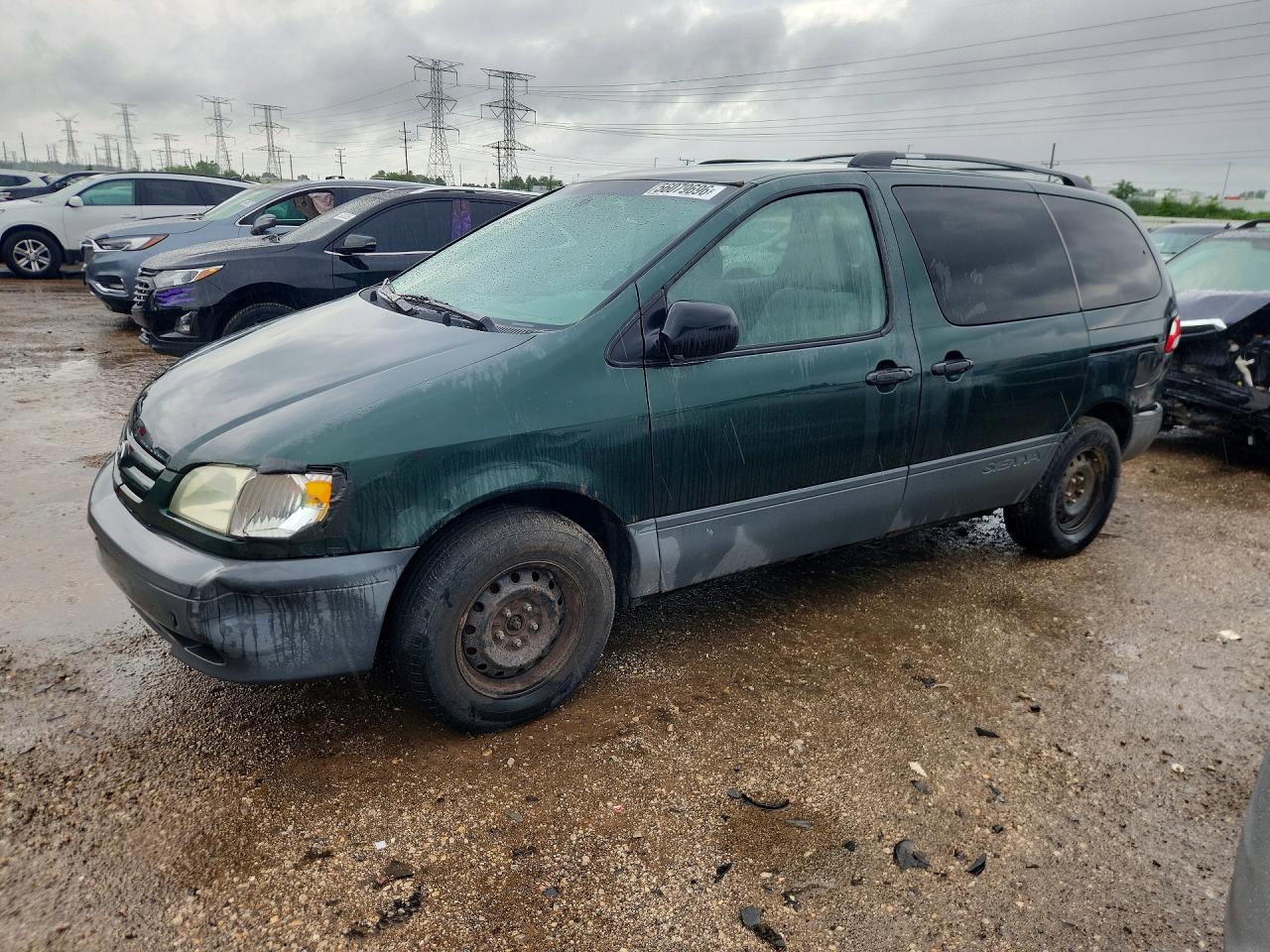 2001 Toyota Sienna LE, VIN 4T3ZF13C21U412595 — Rear end