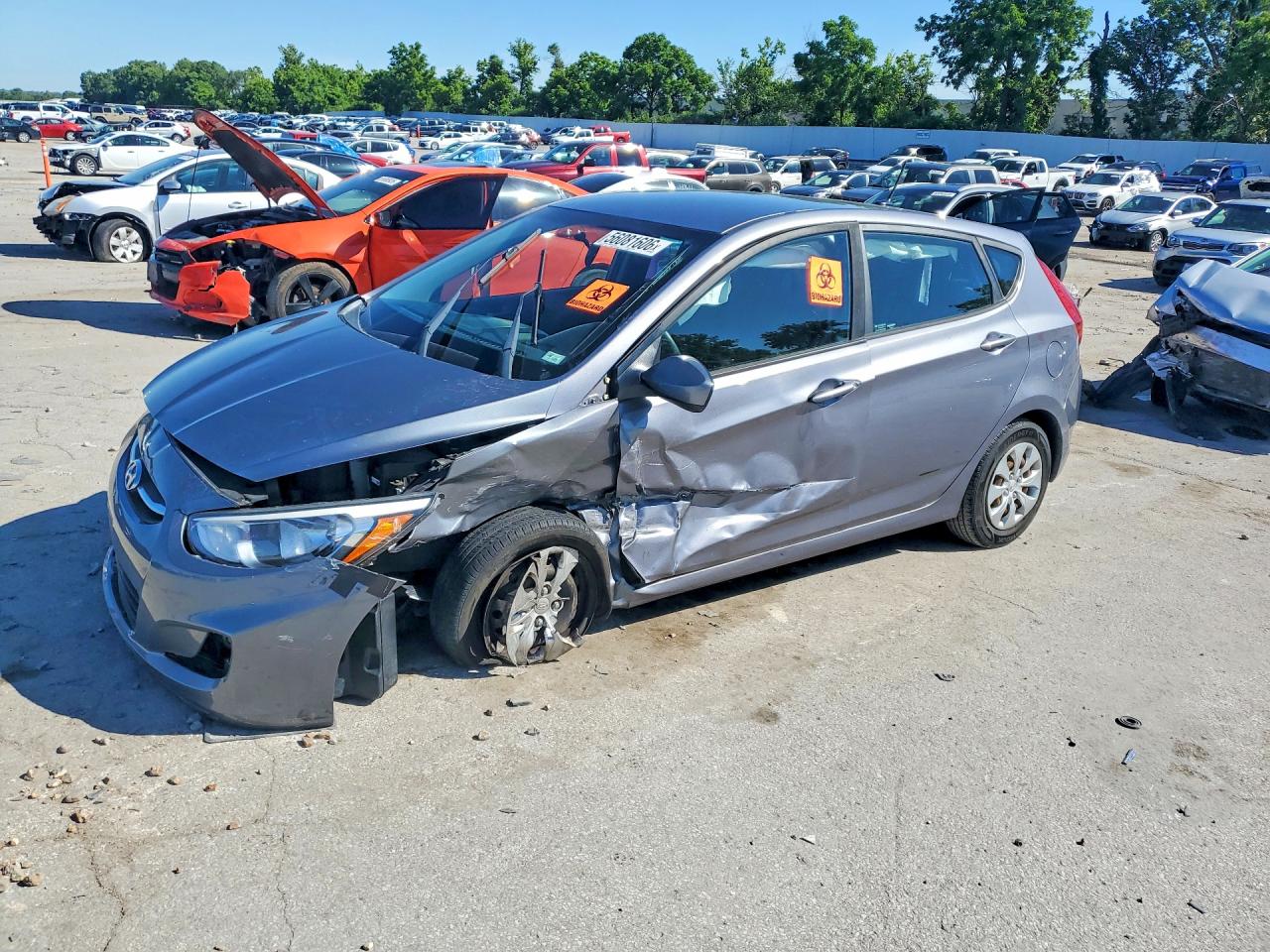 2017 Hyundai Accent SE, VIN KMHCT5AEXHU338484 — Front end