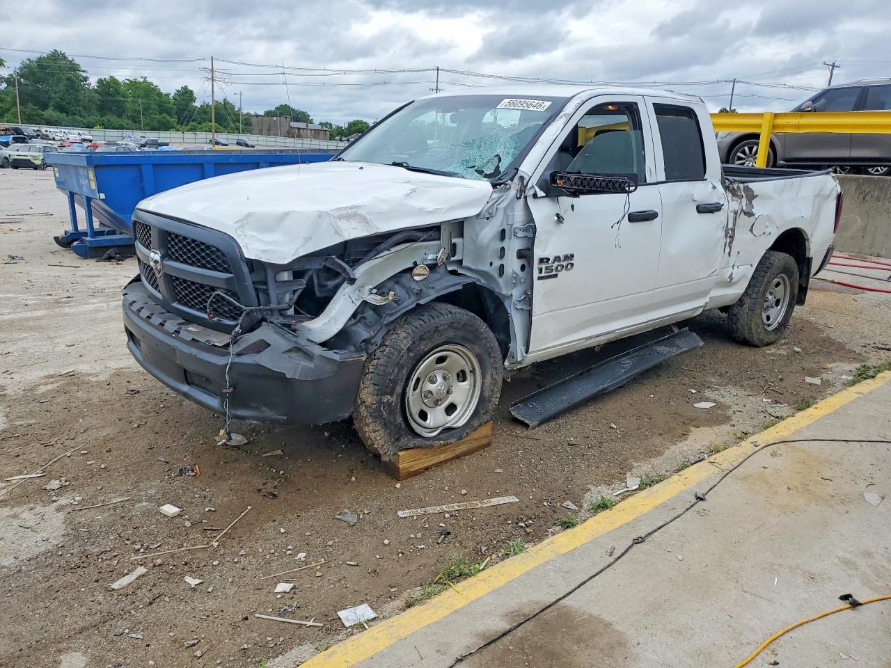 2021 Ram 1500 Tradesman, VIN 1C6RR7FG2MS538033 — Rollover