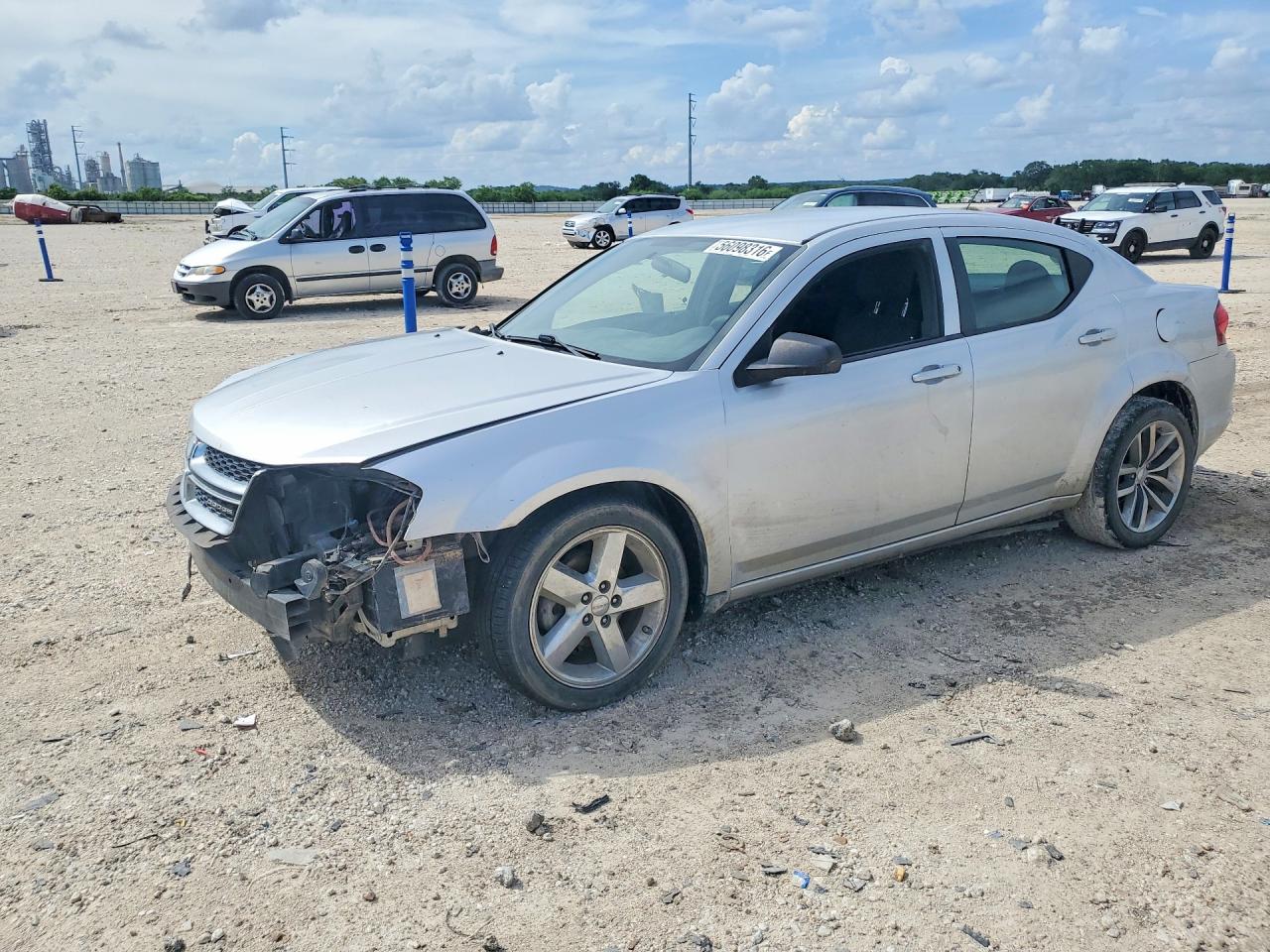 2012 Dodge Avenger SE, VIN 1C3CDZAB3CN182343 — Front end