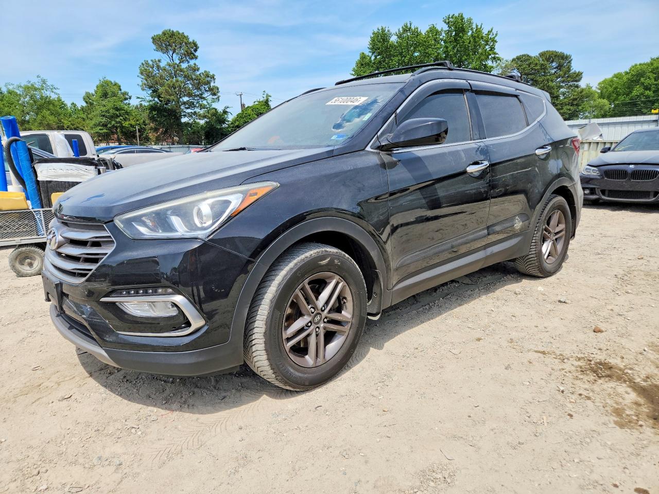 2017 Hyundai Santa Fe 2.4L, VIN 5NMZUDLB8HH012277 — Front end