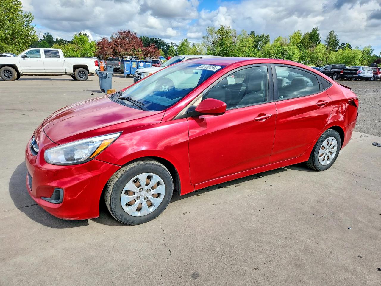 2015 Hyundai Accent GLS, VIN KMHCT4AEXFU825384 — Rear end
