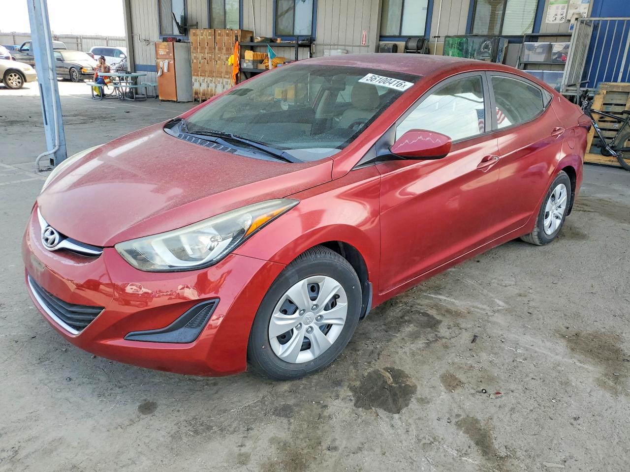 2016 Hyundai Elantra SE, VIN 5NPDH4AE5GH778612 — Vandalism