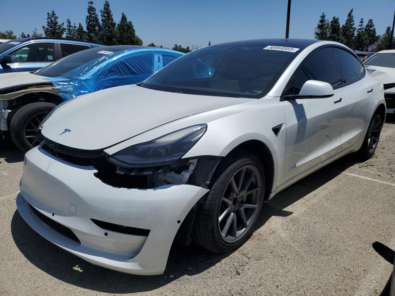 2024 Tesla Model 3, VIN 5YJ3E1EA2RF744557 — Partial repair