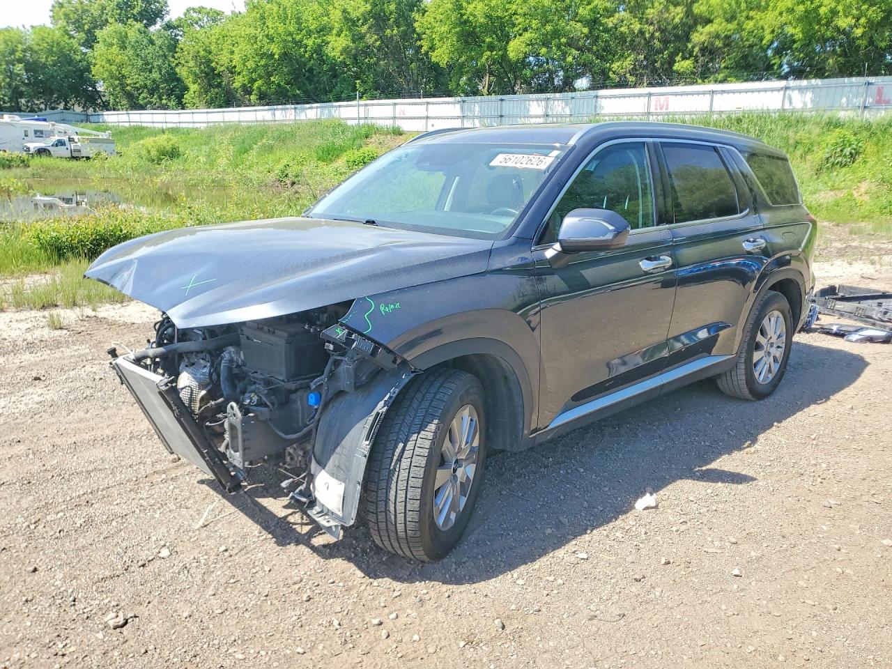 2024 Hyundai Palisade SEL, VIN KM8R2DGE9RU681187 — Rejected repair
