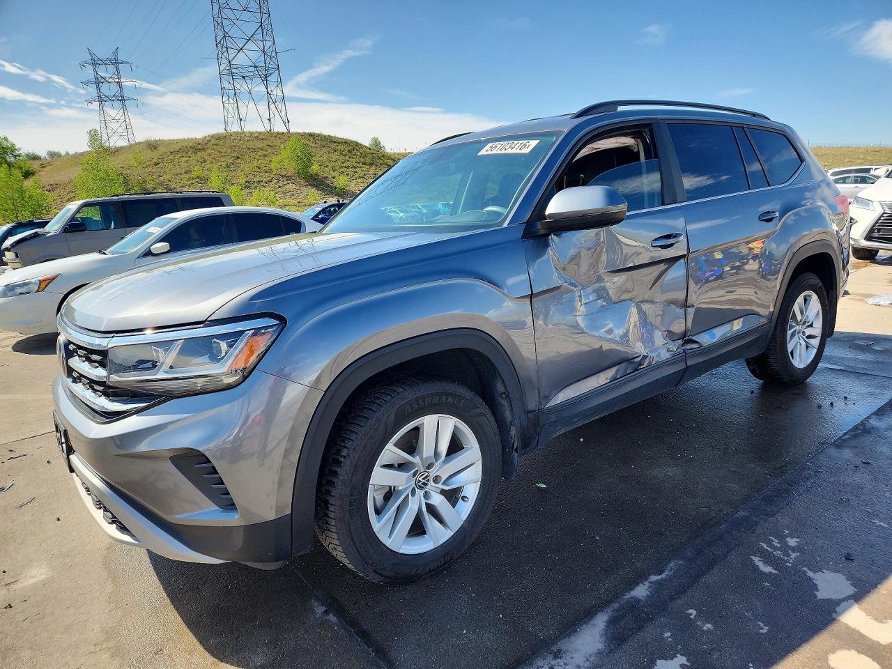 2021 Volkswagen Atlas S, VIN 1V2GP2CA2MC600323 — Side
