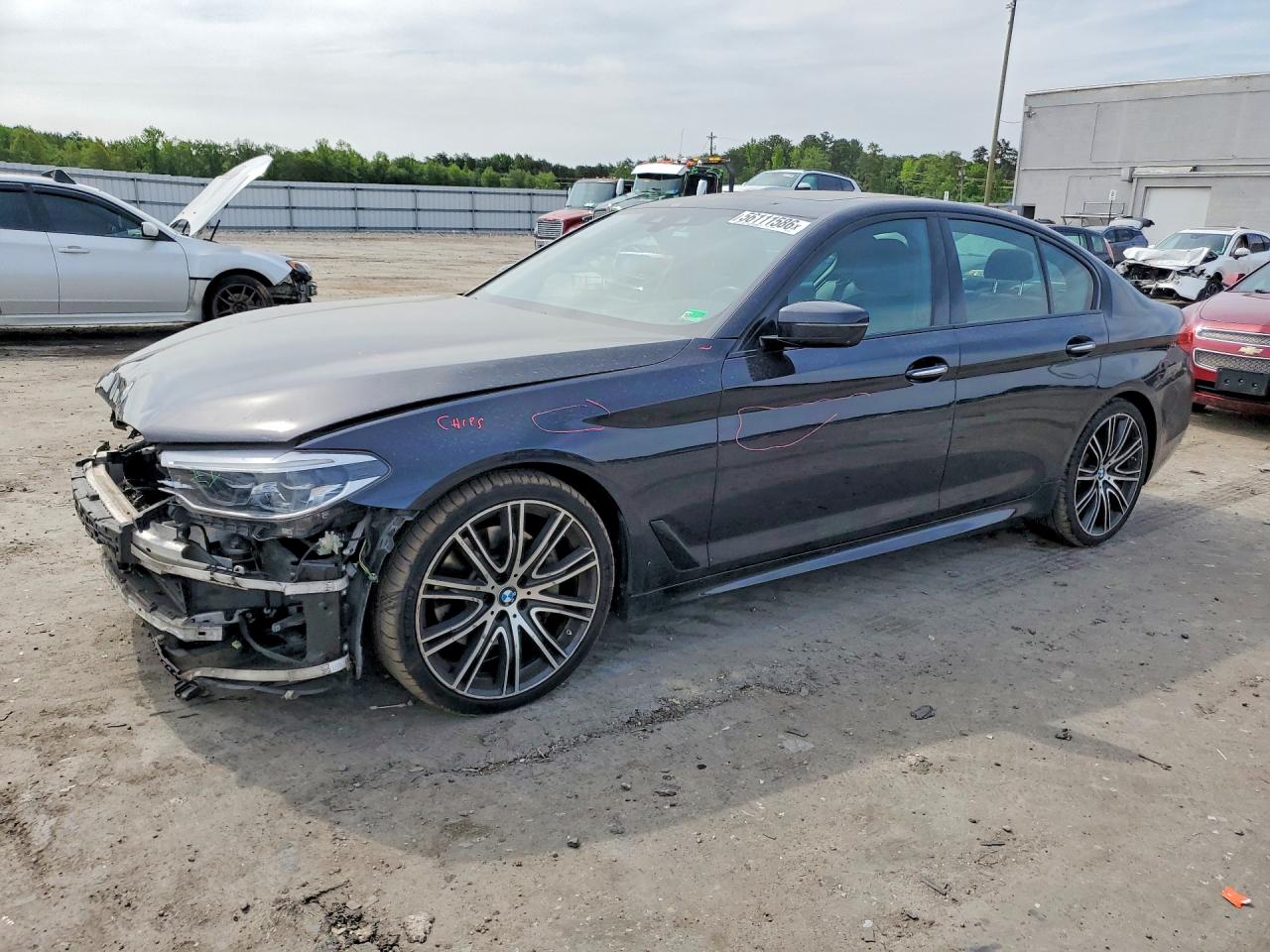 2018 BMW 5 Series 540i xDrive, VIN WBAJE7C54JG891194 — Front end