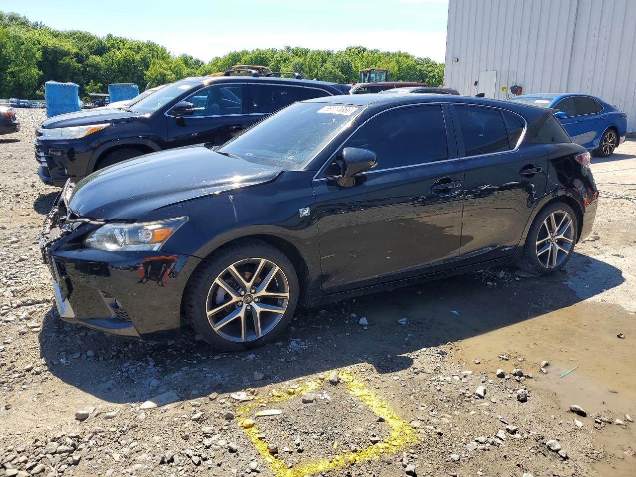 2015 Lexus CT 200h, VIN JTHKD5BH3F2231130 — Front end