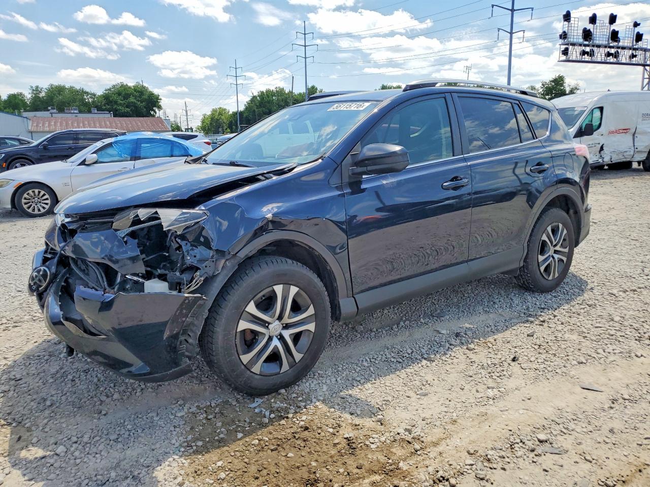 2017 Toyota RAV4 LE, VIN JTMBFREV9HJ163736 — Front end