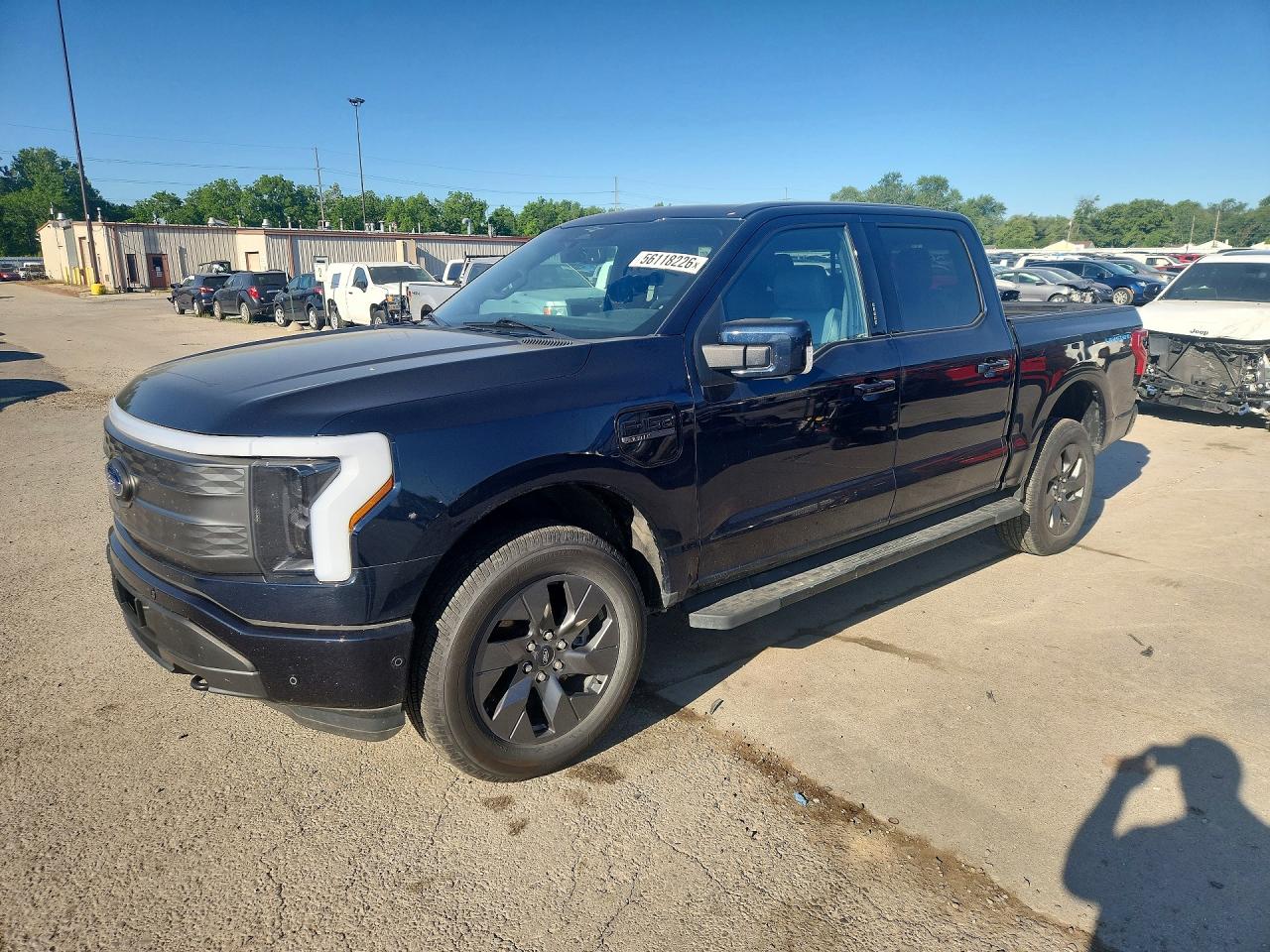 2023 Ford F-150 Lightning Lariat, VIN 1FT6W1EV5PWG08493 — Rear end