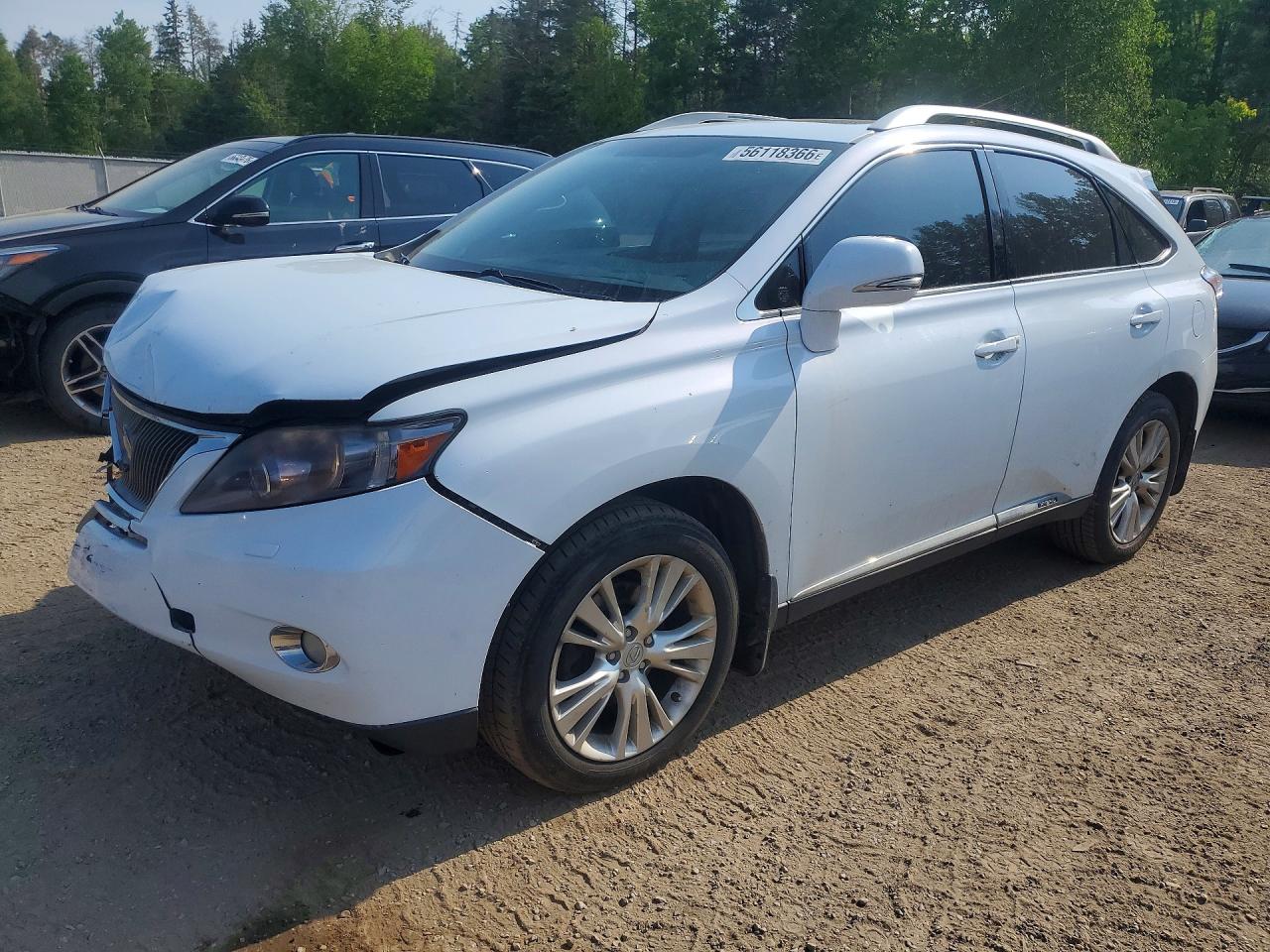 2010 Lexus RX 450h, VIN JTJBC1BAXA2022778 — Front end