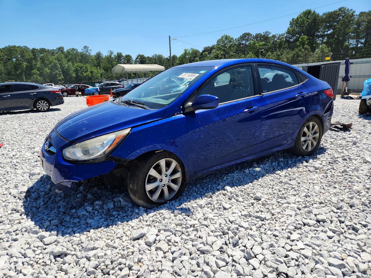 2013 Hyundai Accent GLS, VIN KMHCU4AE0DU313255 — Front end